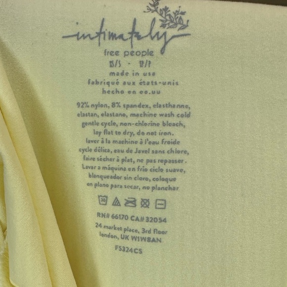 NWOT INTIMATELY FREE PEOPLE Cap Sleeve Seamless Cami - Butter XS/S - Picture 5 of 5